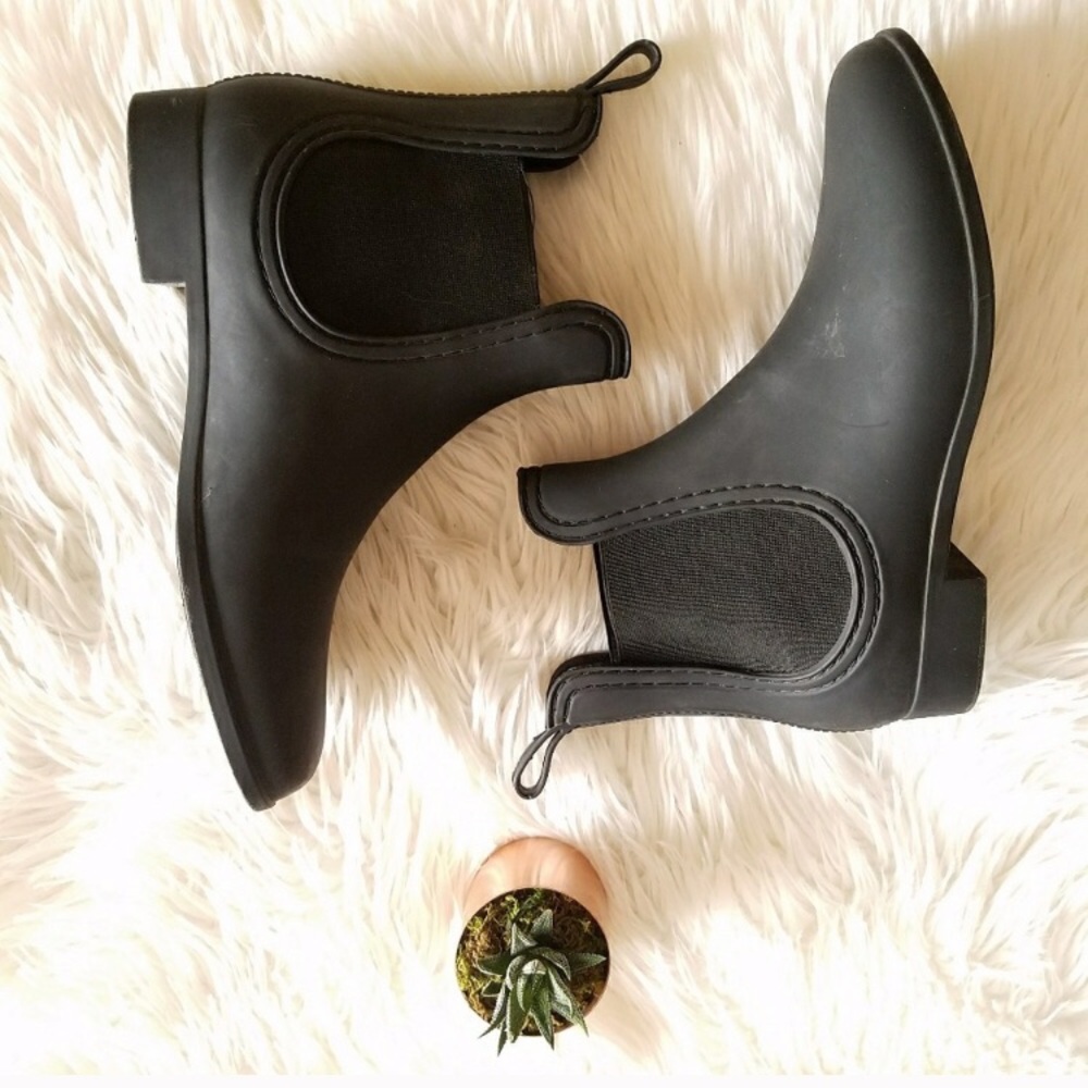 Jeffrey Campbell Chelsea Rain Boots Slip On